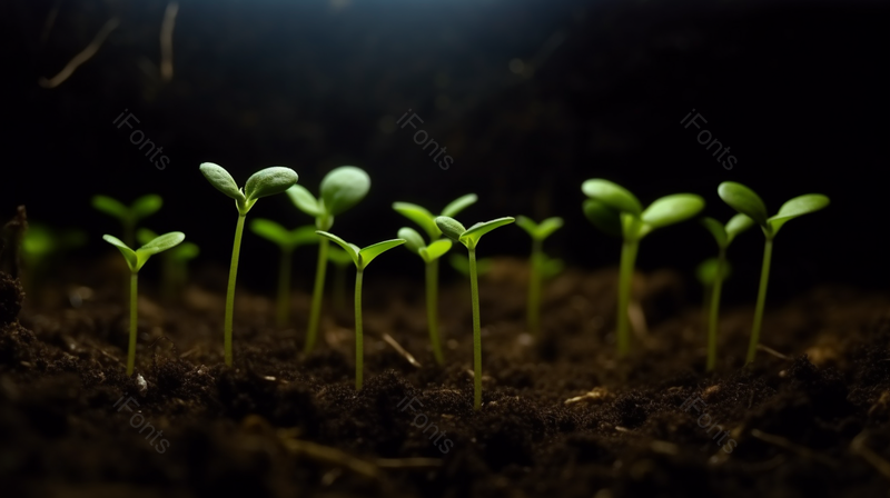 黑色背景下发芽的种子生命力,高清,摄影图,摄影图片,图片大全,摄影图免费下载
